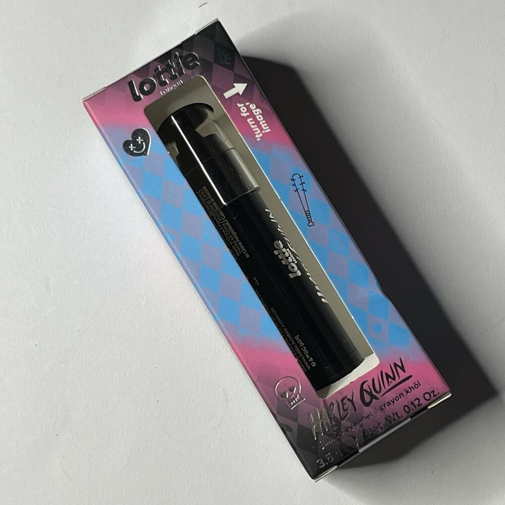 Lottie London x Harley Quinn Jumbo Creamy Black Fat Crayon Eyeliner Smoky Smudgy